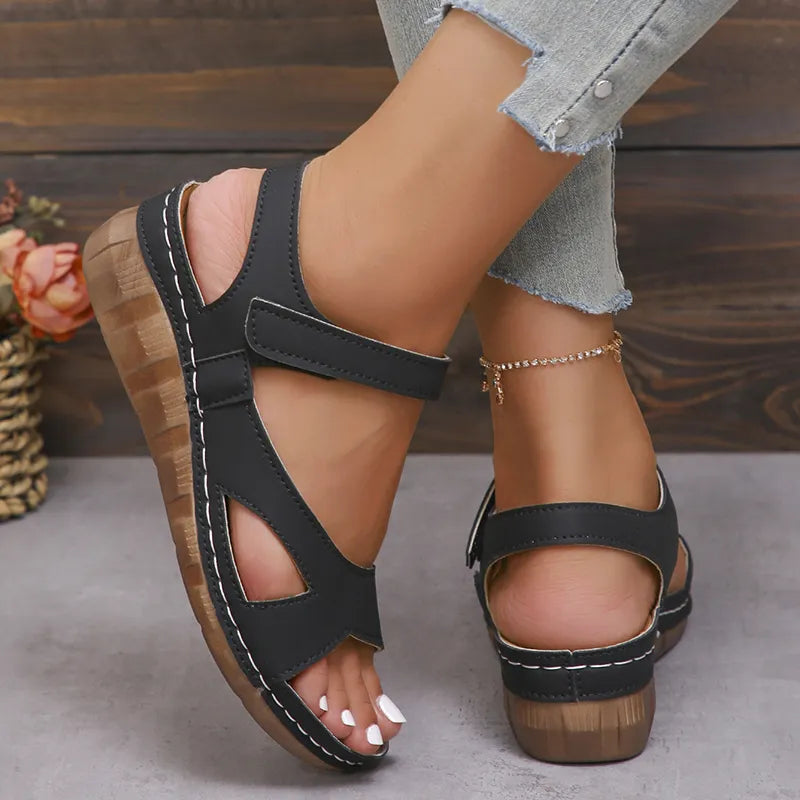 LUNA™ Sandali ortopedici da donna con suola spessa in velcro Comfort